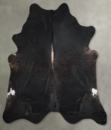Chocolate XX-Large Brazilian Cowhide Rug 8'10"H x 8'1"W #A53434 by Hudson Hides