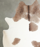 Chocolate and White XX-Large Brazilian Cowhide Rug 7'9"H x 6'11"W #A53438 by Hudson Hides