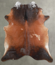 Warm Caramel X-Large Brazilian Cowhide Rug 7'2"H x 6'3"W #A53439 by Hudson Hides