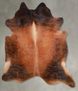 Medium Brindle XX-Large Brazilian Cowhide Rug 8'2"H x 7'7"W #A53444 by Hudson Hides