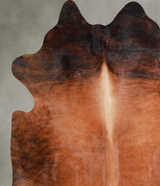 Medium Brindle XX-Large Brazilian Cowhide Rug 8'2"H x 7'7"W #A53444 by Hudson Hides