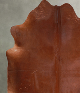 Solid Brown X-Large Brazilian Cowhide Rug 6'10"H x 6'6"W #A53449 by Hudson Hides
