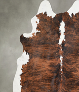 Tricolor XX-Large Brazilian Cowhide Rug 8'8"H x 7'6"W #A53453 by Hudson Hides