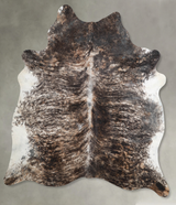 Dark Brindle XX-Large Brazilian Cowhide Rug 7'9"H x 6'7"W #A53463 by Hudson Hides
