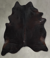 Solid Black XX-Large Brazilian Cowhide Rug 7'9"H x 6'8"W #A53464 by Hudson Hides