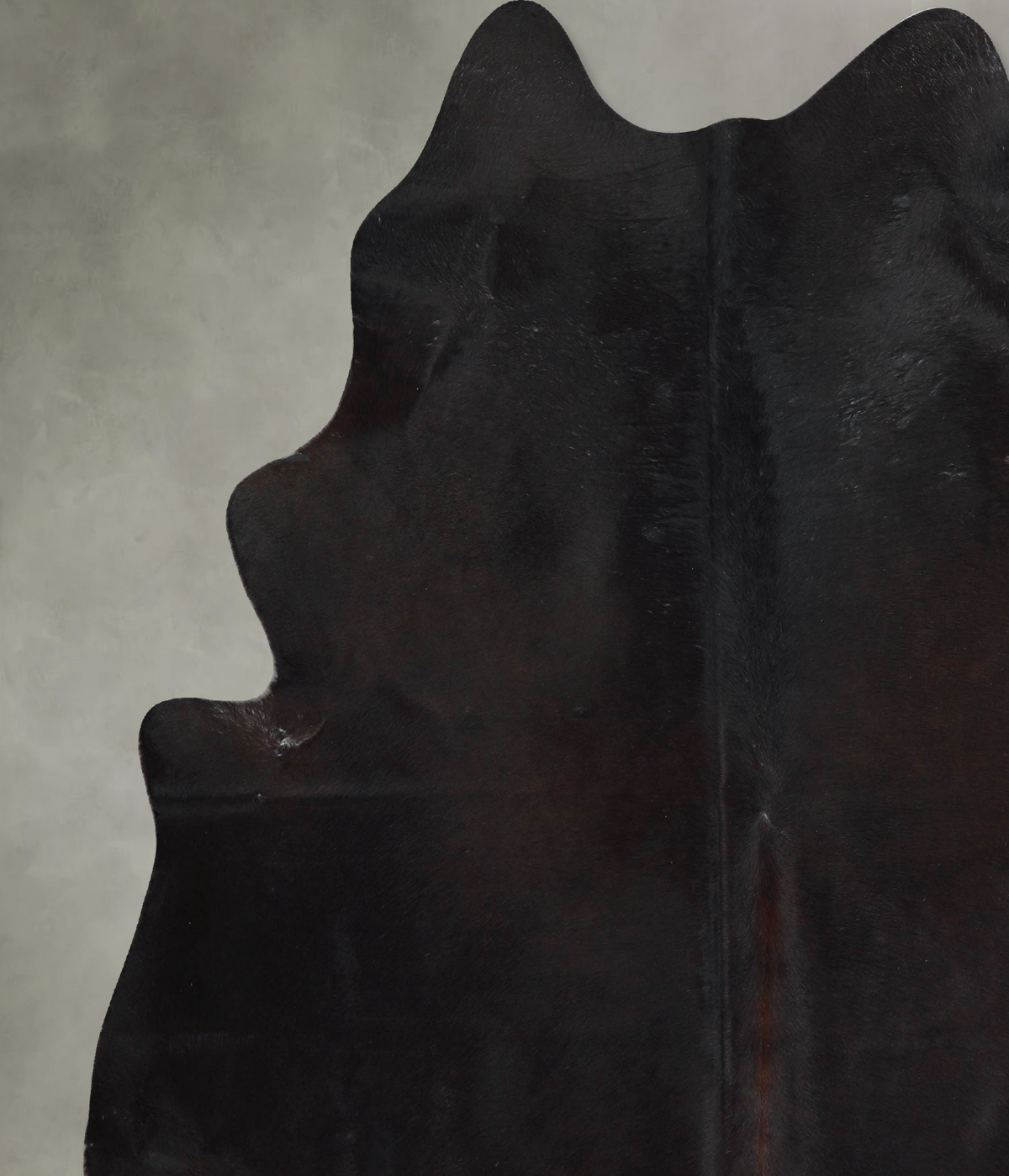 Solid Black XX-Large Brazilian Cowhide Rug 7'9"H x 6'8"W #A53464 by Hudson Hides