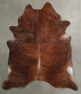 Medium Brindle X-Large Brazilian Cowhide Rug 7'6"H x 6'3"W #A53468 by Hudson Hides