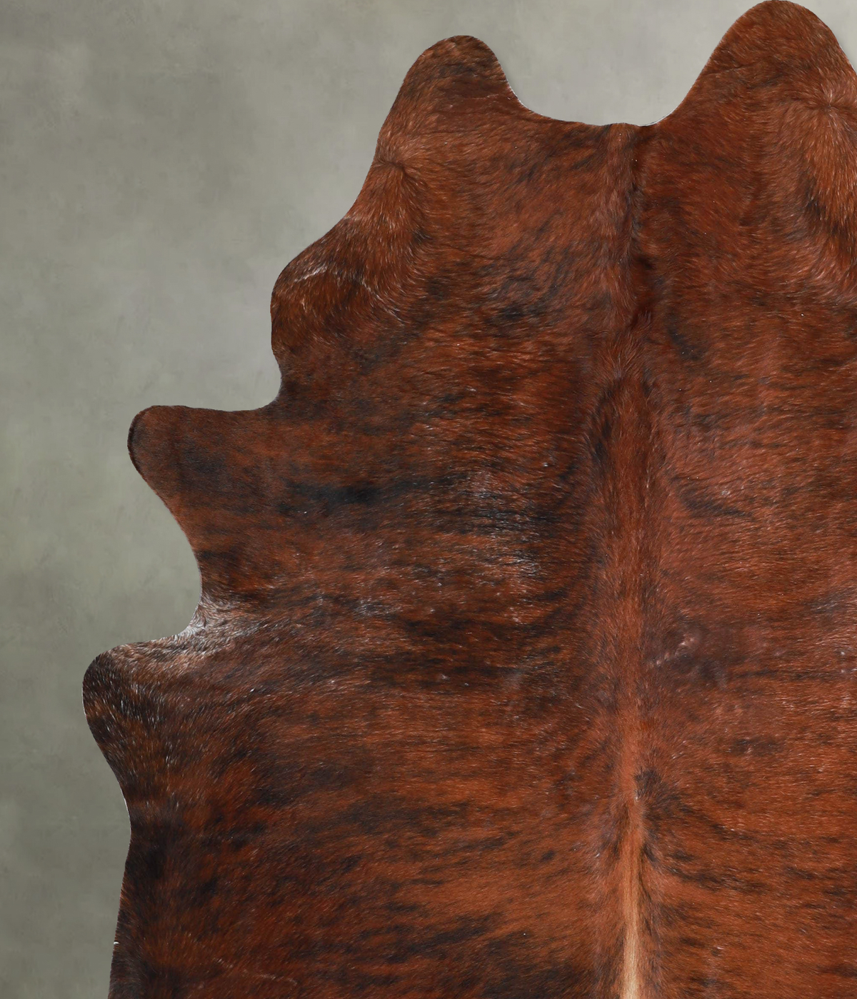 Medium Brindle X-Large Brazilian Cowhide Rug 7'6"H x 6'3"W #A53468 by Hudson Hides