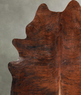 Medium Brindle X-Large Brazilian Cowhide Rug 7'6"H x 6'3"W #A53468 by Hudson Hides
