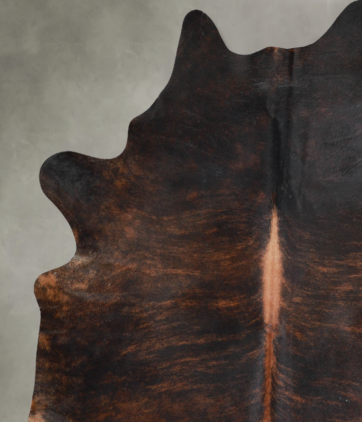 Dark Brindle X-Large Brazilian Cowhide Rug 7'3"H x 6'1"W #A53473 by Hudson Hides
