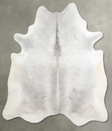 Medium Grey XX-Large Brazilian Cowhide Rug 7'9"H x 7'1"W #A53476 by Hudson Hides