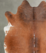 Salt and Pepper Brown Large Brazilian Cowhide Rug 6'6"H x 6'1"W #A53477 by Hudson Hides