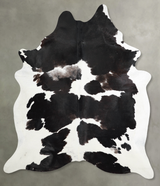 Black and White XX-Large Brazilian Cowhide Rug 8'2"H x 6'3"W #A53484 by Hudson Hides