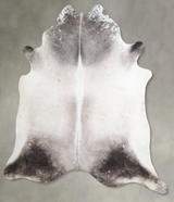 Medium Grey XX-Large Brazilian Cowhide Rug 8'0"H x 7'4"W #A53485 by Hudson Hides