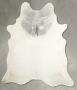 Grey with Beige XX-Large Brazilian Cowhide Rug 8'4"H x 7'0"W #A53486 by Hudson Hides