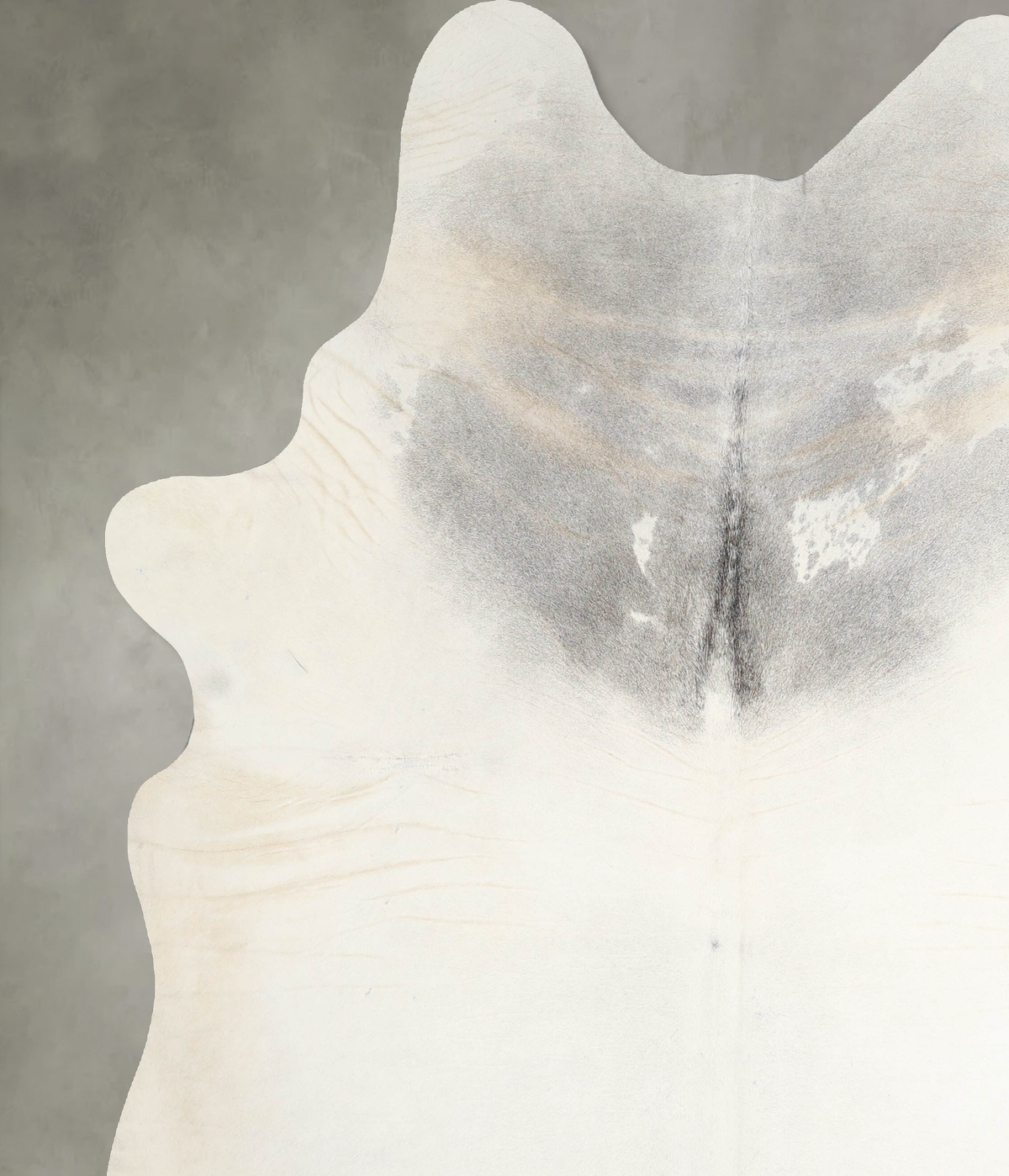 Grey with Beige XX-Large Brazilian Cowhide Rug 8'4"H x 7'0"W #A53486 by Hudson Hides