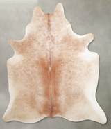 Light Caramel X-Large Brazilian Cowhide Rug 7'1"H x 6'3"W #A53488 by Hudson Hides