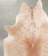 Light Caramel X-Large Brazilian Cowhide Rug 7'1"H x 6'3"W #A53488 by Hudson Hides