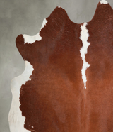 Brown and White Regular XX-Large Brazilian Cowhide Rug 7'5"H x 7'3"W #A53489 by Hudson Hides