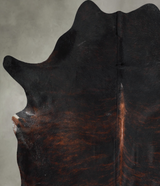 Dark Brindle X-Large Brazilian Cowhide Rug 7'0"H x 6'3"W #A53490 by Hudson Hides