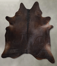 Chocolate XX-Large Brazilian Cowhide Rug 8'6"H x 7'4"W #A53492 by Hudson Hides