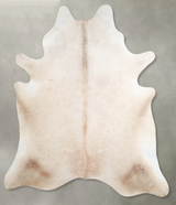 Champagne XX-Large Brazilian Cowhide Rug 7'8"H x 6'8"W #A53494 by Hudson Hides