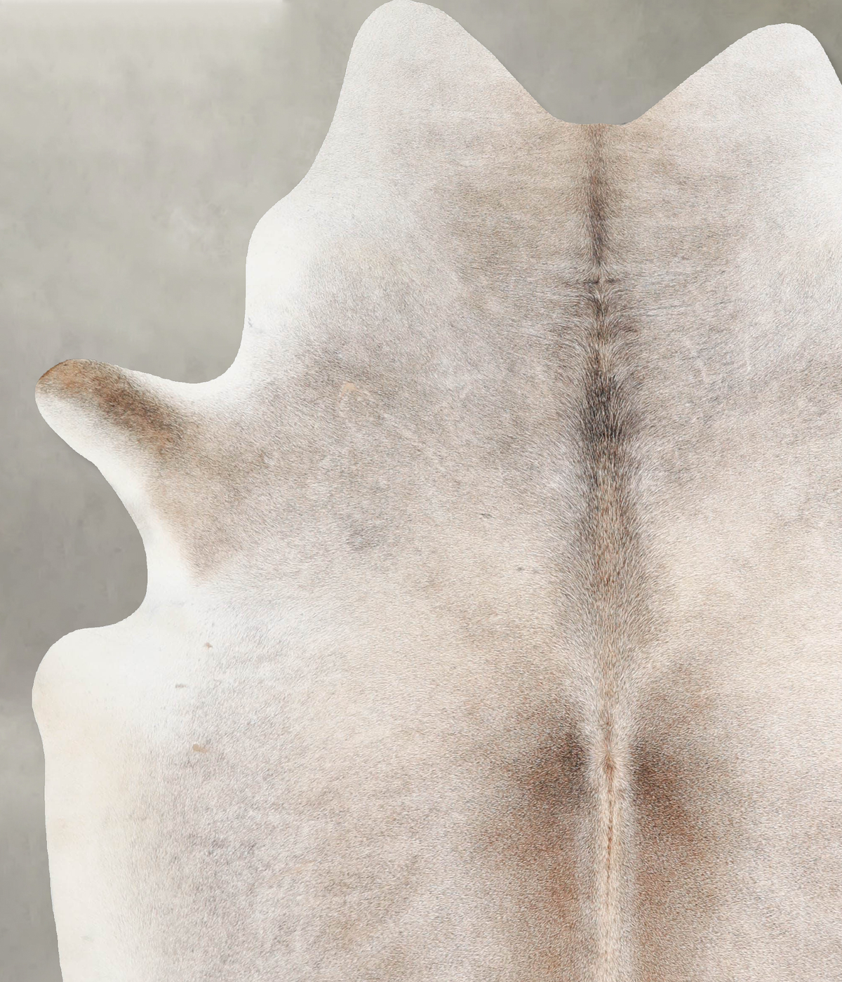 Grey with Beige X-Large Brazilian Cowhide Rug 7'2"H x 6'2"W #A53495 by Hudson Hides