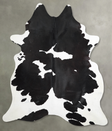 Black and White X-Large Brazilian Cowhide Rug 7'7"H x 6'4"W #A53496 by Hudson Hides