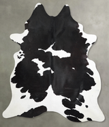 Black and White X-Large Brazilian Cowhide Rug 7'7"H x 6'4"W #A53496 by Hudson Hides