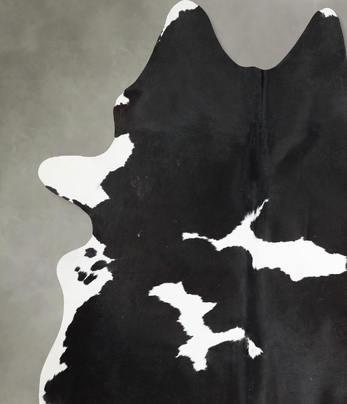 Black and White X-Large Brazilian Cowhide Rug 7'7"H x 6'4"W #A53496 by Hudson Hides