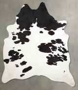 Chocolate and White X-Large Brazilian Cowhide Rug 8'0"H x 6'0"W #A53498 by Hudson Hides