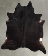 Chocolate XX-Large Brazilian Cowhide Rug 7'9"H x 6'9"W #A53505 by Hudson Hides