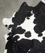 Black and White XX-Large Brazilian Cowhide Rug 8'0"H x 6'6"W #A53514 by Hudson Hides