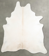 Ivory with Beige XX-Large Brazilian Cowhide Rug 8'7"H x 6'9"W #A53519 by Hudson Hides