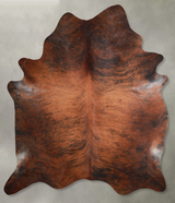 Medium Brindle XX-Large Brazilian Cowhide Rug 8'8"H x 7'4"W #A53526 by Hudson Hides