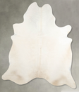 Solid White XX-Large Brazilian Cowhide Rug 7'9"H x 6'7"W #A53529 by Hudson Hides