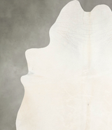 Solid White XX-Large Brazilian Cowhide Rug 7'9"H x 6'7"W #A53529 by Hudson Hides