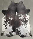 Salt and Pepper Black X-Large Brazilian Cowhide Rug 7'5"H x 6'8"W #A53530 by Hudson Hides