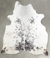 Salt and Pepper Black X-Large Brazilian Cowhide Rug 7'6"H x 6'2"W #A53532 by Hudson Hides