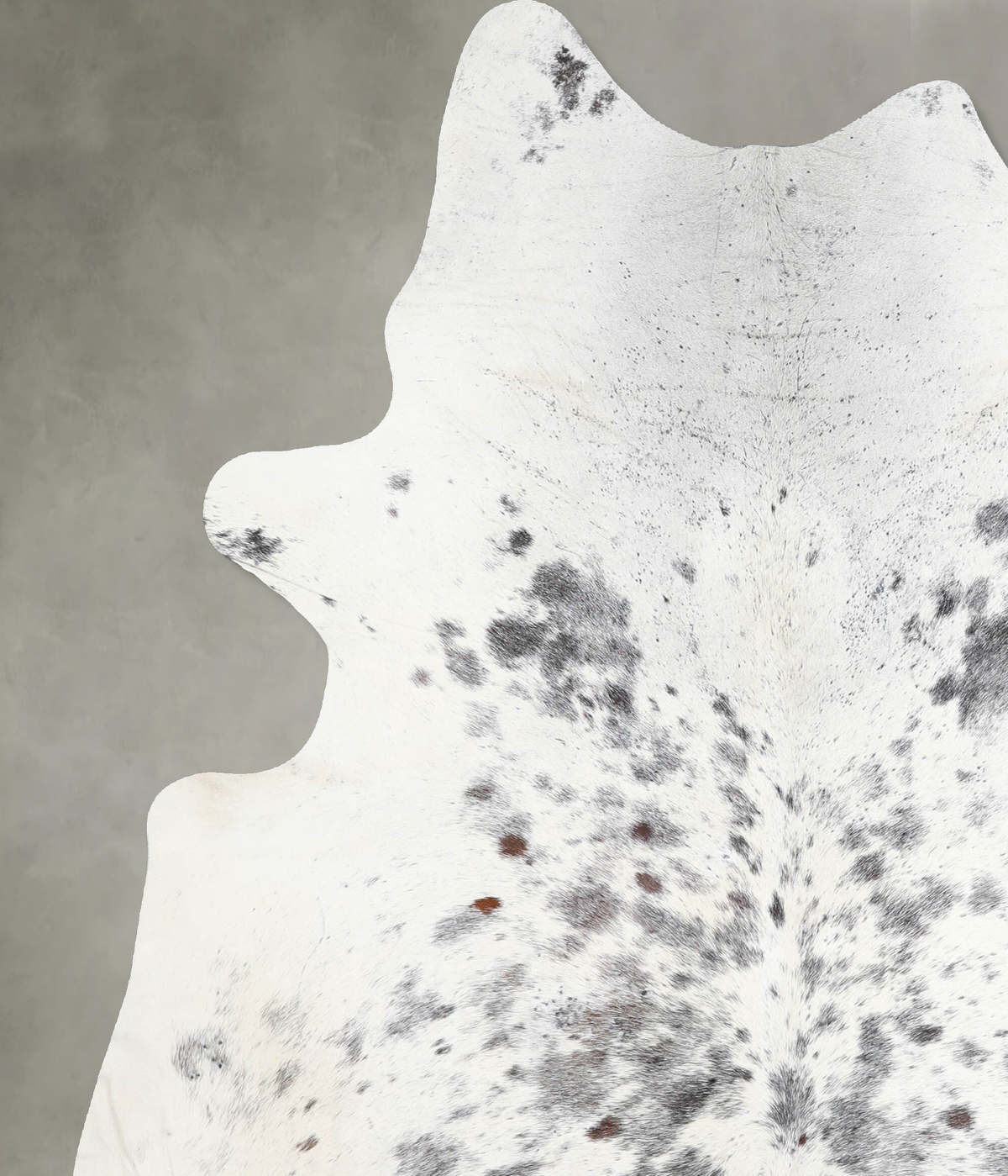 Salt and Pepper Black X-Large Brazilian Cowhide Rug 7'6"H x 6'2"W #A53532 by Hudson Hides