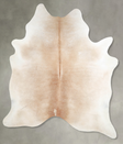 Ivory with Beige XX-Large Brazilian Cowhide Rug 8'5"H x 7'1"W #A53538 by Hudson Hides