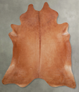 Solid Brown XX-Large Brazilian Cowhide Rug 7'7"H x 6'10"W #A53550 by Hudson Hides