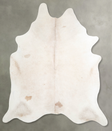 Ivory with Beige XX-Large Brazilian Cowhide Rug 7'8"H x 7'1"W #A53551 by Hudson Hides