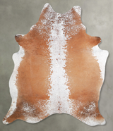 Salt and Pepper Brown X-Large Brazilian Cowhide Rug 7'5"H x 6'1"W #A53553 by Hudson Hides