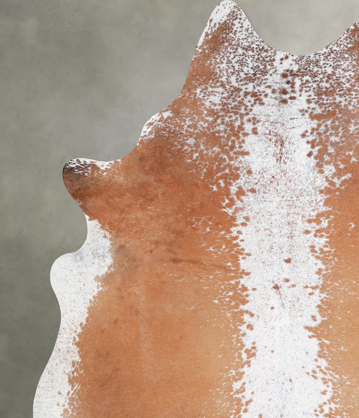 Salt and Pepper Brown X-Large Brazilian Cowhide Rug 7'5"H x 6'1"W #A53553 by Hudson Hides