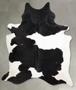 Black and White X-Large Brazilian Cowhide Rug 7'9"H x 6'4"W #A53556 by Hudson Hides