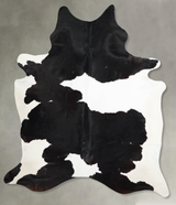 Black and White X-Large Brazilian Cowhide Rug 7'9"H x 6'4"W #A53556 by Hudson Hides