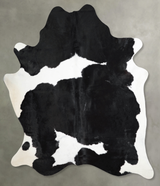 Black and White XX-Large Brazilian Cowhide Rug 7'9"H x 6'9"W #A53558 by Hudson Hides