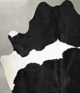 Black and White XX-Large Brazilian Cowhide Rug 7'9"H x 6'9"W #A53558 by Hudson Hides