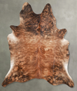 Medium Brindle XX-Large Brazilian Cowhide Rug 7'7"H x 6'10"W #A53565 by Hudson Hides